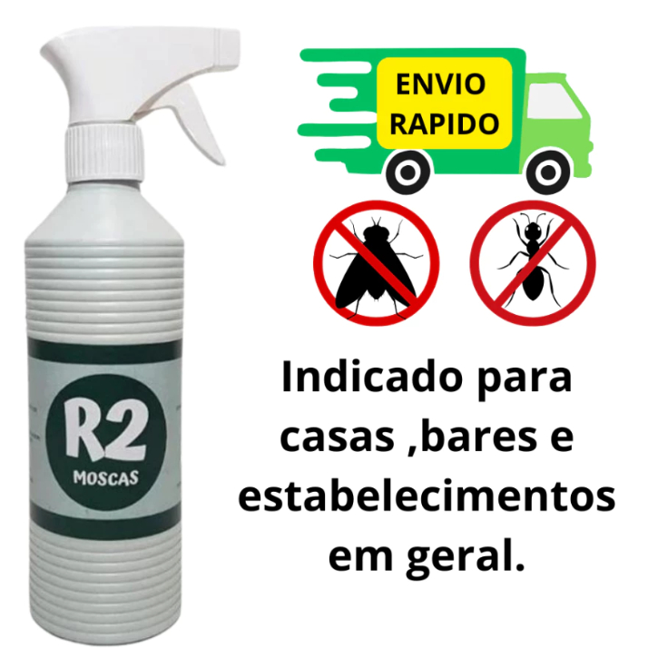 Repelente R2 controle de moscas e Formigas (r2 Moscas) 500ml