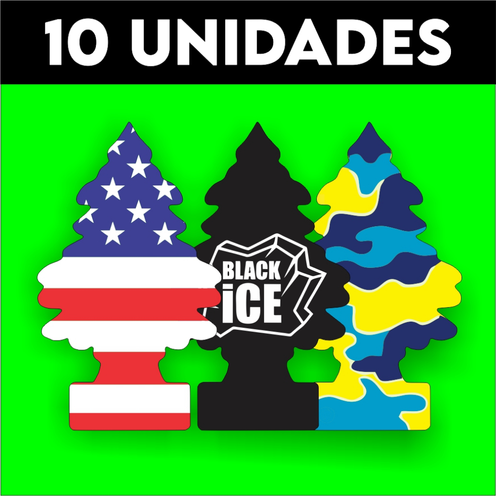 Kit 10 Cheirinho de Carro Aromatizante Automotivo Pinheiro Brinde Lava Rapido em Oferta na Shopee