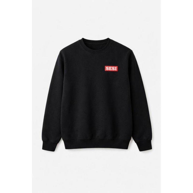 Blusa frio Moletom Sesi Gola redonda sem capuz infantil juvenil 6 ao 16 inverno flanelada menino menina bordado uniforme