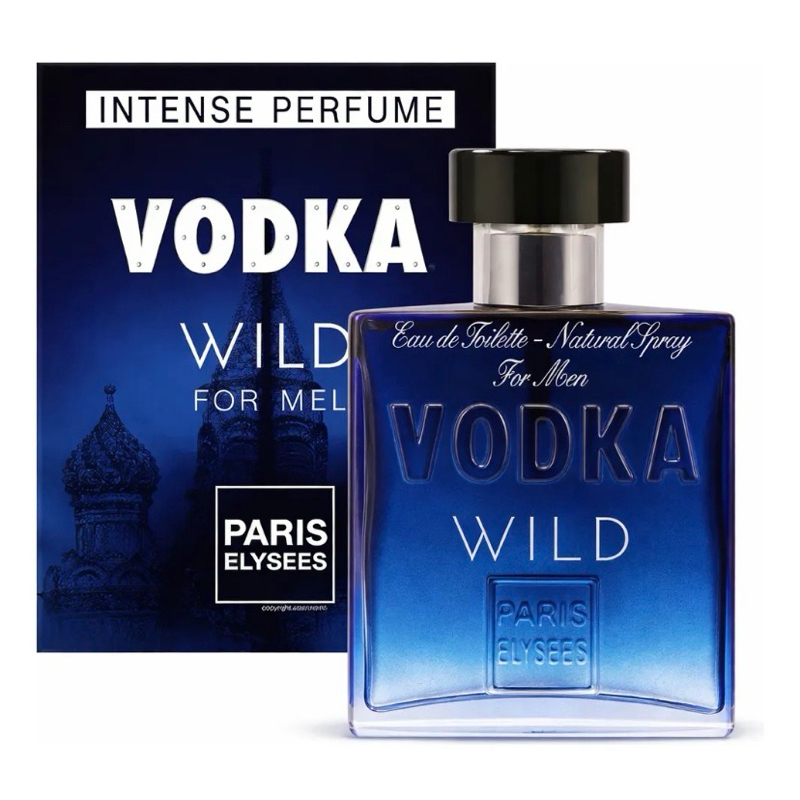 Vodka Wild Paris Elysees For Men 100ml ORIGINAL Masculino Perfume
