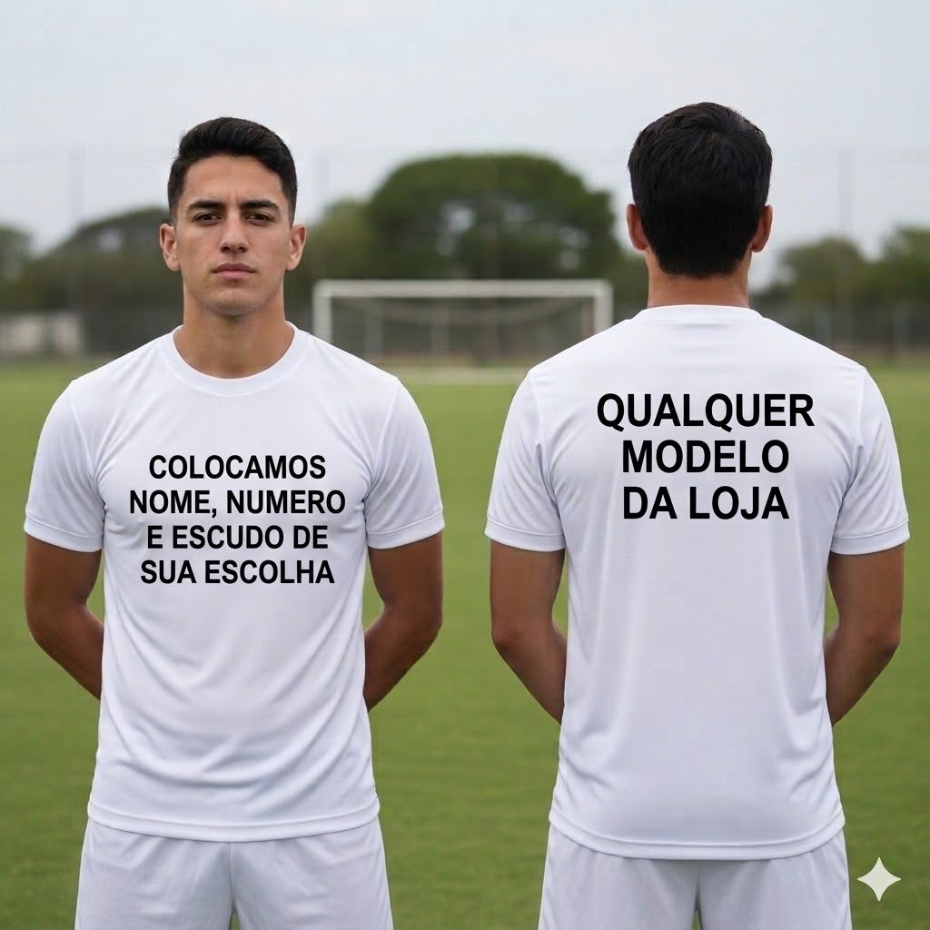Kit camisas de futebol personalizada interclasse e amador 2 a 7