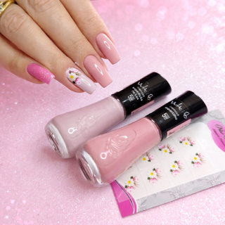 Kit 20 cartelas de adesivo de unha flores desenhos delicado variados e sortidos em Oferta na Shopee