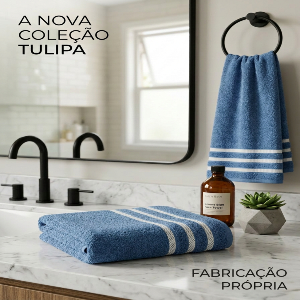 Jogo  Toalha Banho 70x135 Rosto 45x75 Tulipa Felpuda 100% Algodão Macia em Oferta na Shopee