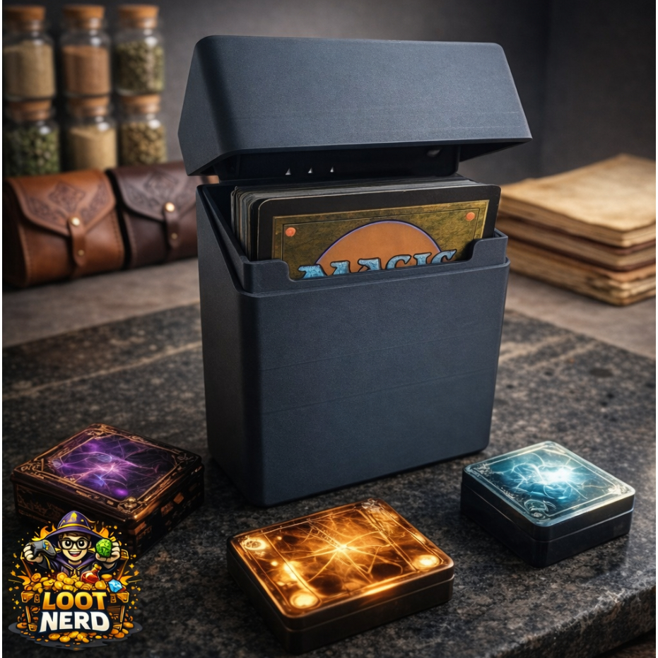 Case de Objetos / Deck Box Universal - para até 60 CARDS TCGS (Pokemon, Yugioh, Magic ...)