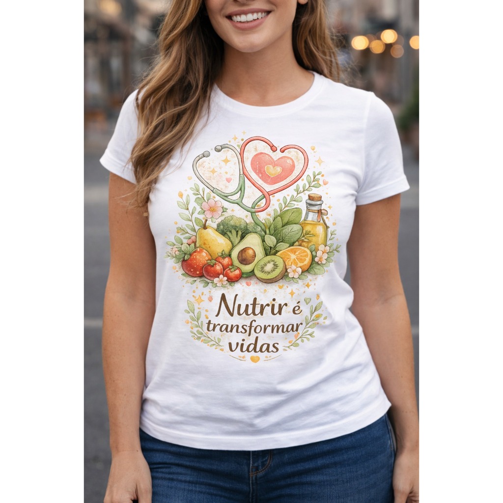 Camiseta Nutrir é transformar vidas, Nutrição