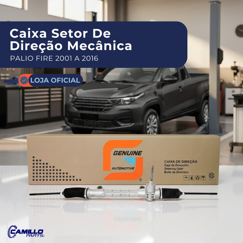 Caixa Setor Direção Mecânica Fiat Strada Palio Siena 1999 a 2020