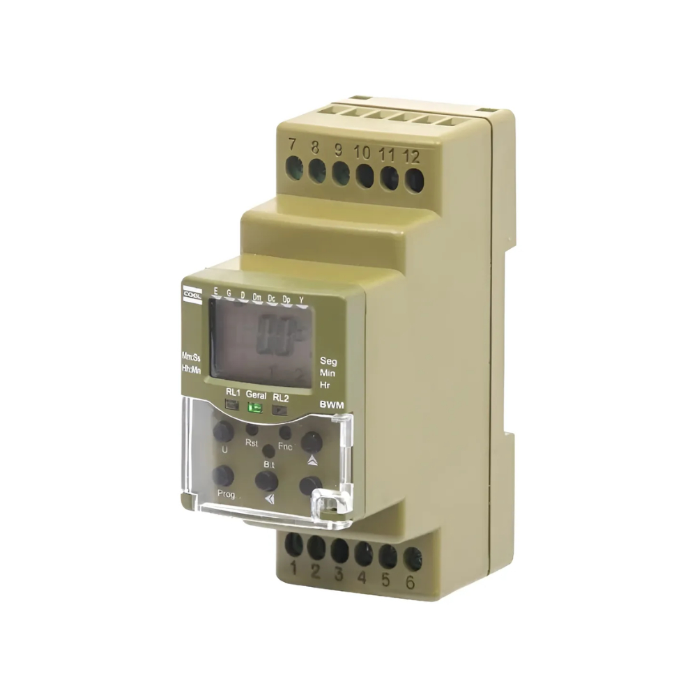 Relé De Tempo Programável Coel Bwm-hrrp 100-240vca/vcc Digital Original NF