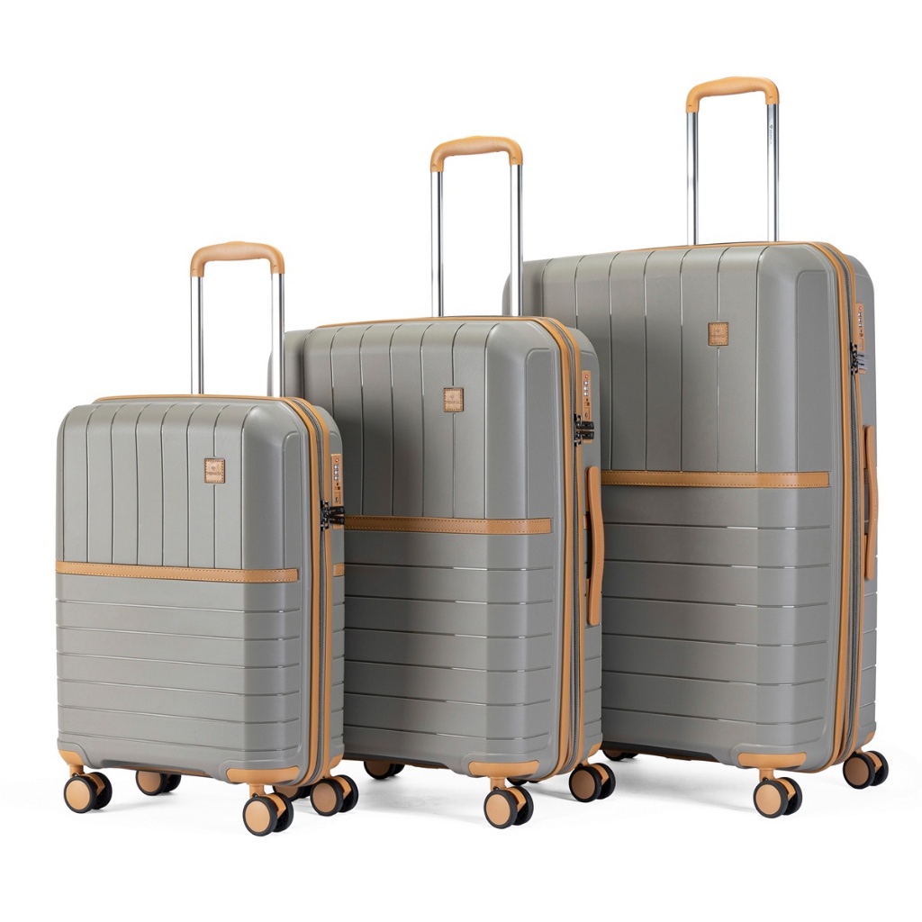 Imagem Kit 3 Malas ABS Premium Primicia Bordo Viagem TSA Rodinhas 360 Padrão Anac Expansível