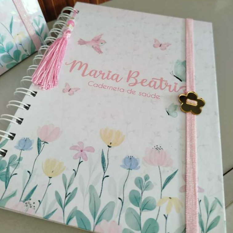 Caderneta de saúde - Menina / personalizada com nome - ENVIO RAPIDO em Oferta na Shopee
