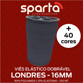 Viés Dobrável LONDRES 16mm Elástico de Poliamida com 100 metros para Lingerie em Oferta na Shopee