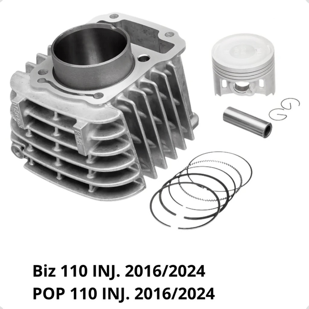 Kit Cilindro Aumento Cilindrada Pop 110 Biz 110 P/ 130cc