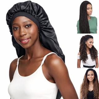 Touca de Cetim Antifrizz Longa Long Tranças Box Braids Lace Dreads Toca Gigante em Oferta na Shopee