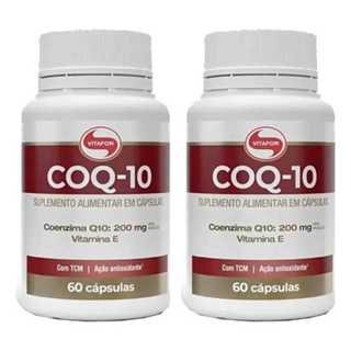 Kit 2 Coenzima Q10 200mg 120caps em Oferta na Shopee