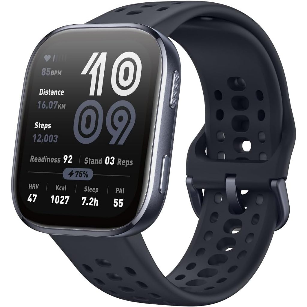 Smartwatch Original Amazfit Bip 6 Tela AMOLED 1,97", 14 Dias, GPS,140 Esportes  5 ATM Preto