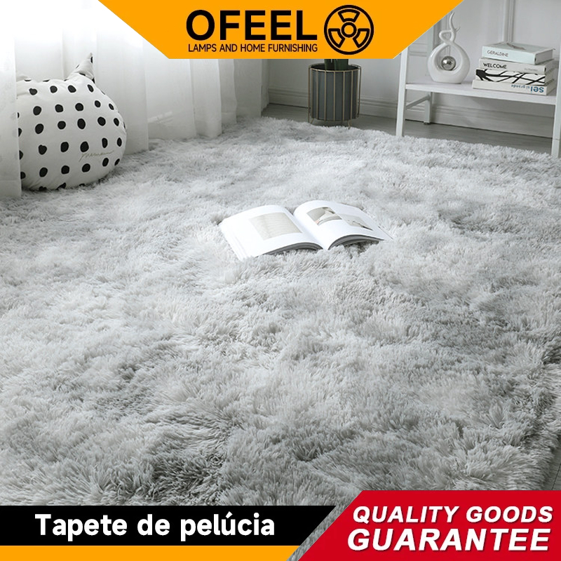 Ofeel Tapete para Sala de Estar Tapete para Quarto Espessado e Peludo Macio e Confortável Tapete