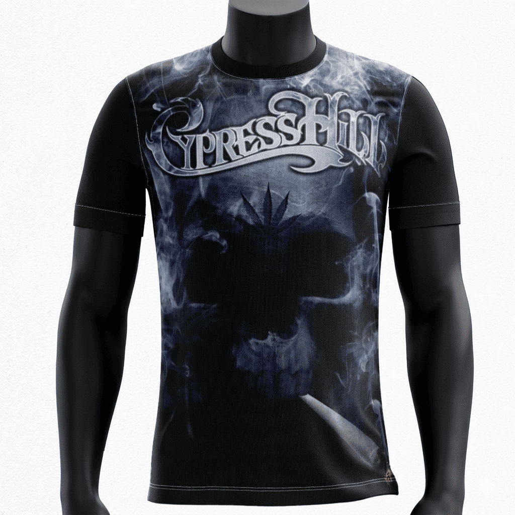 Camisa Hip Hop Cypress Hill Skull Crânio Caveira