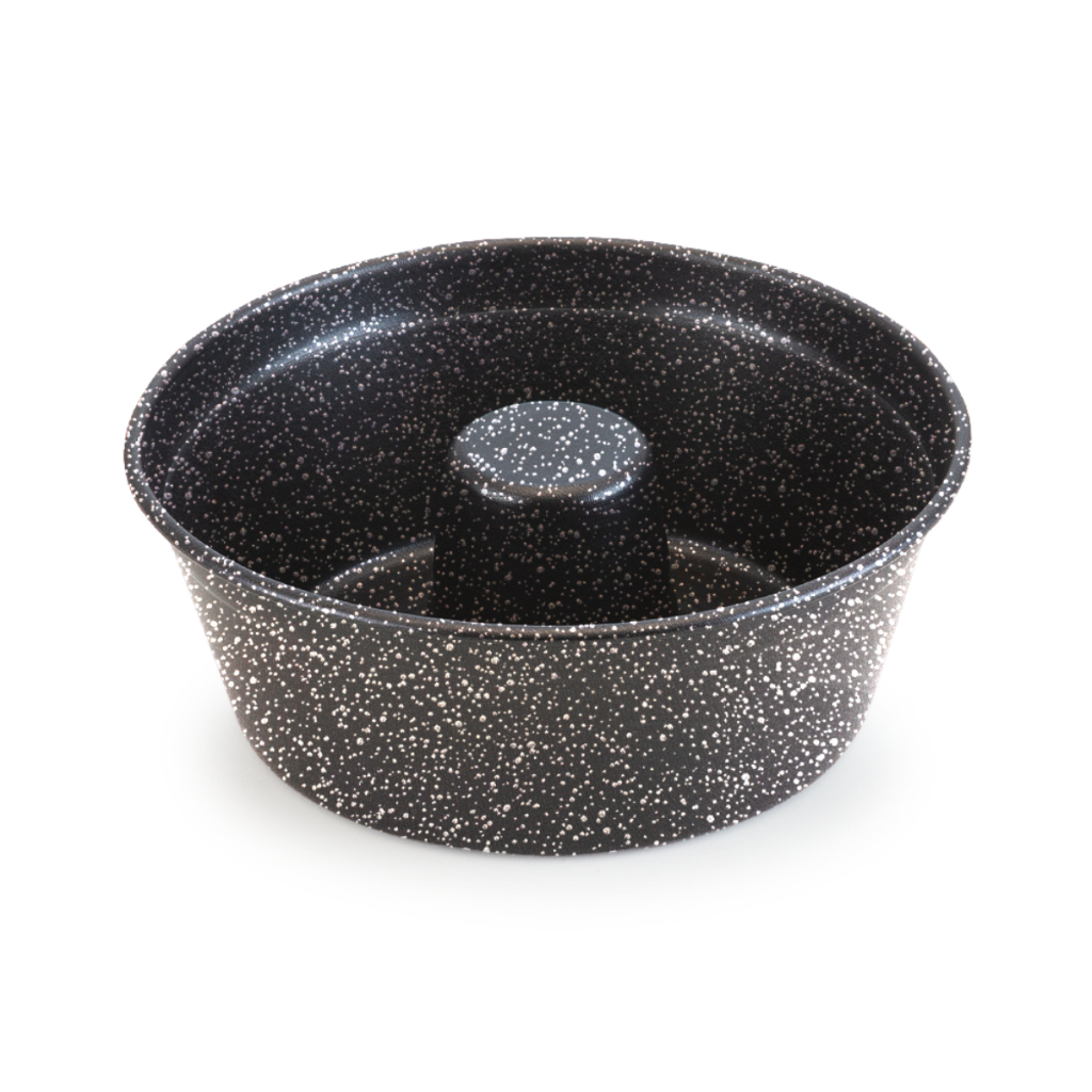 Forma Pudim E Bolo Com Tubo Antiaderente 20Cm Preto Nacional