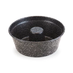 Forma Pudim E Bolo Com Tubo Antiaderente 20Cm Preto Nacional