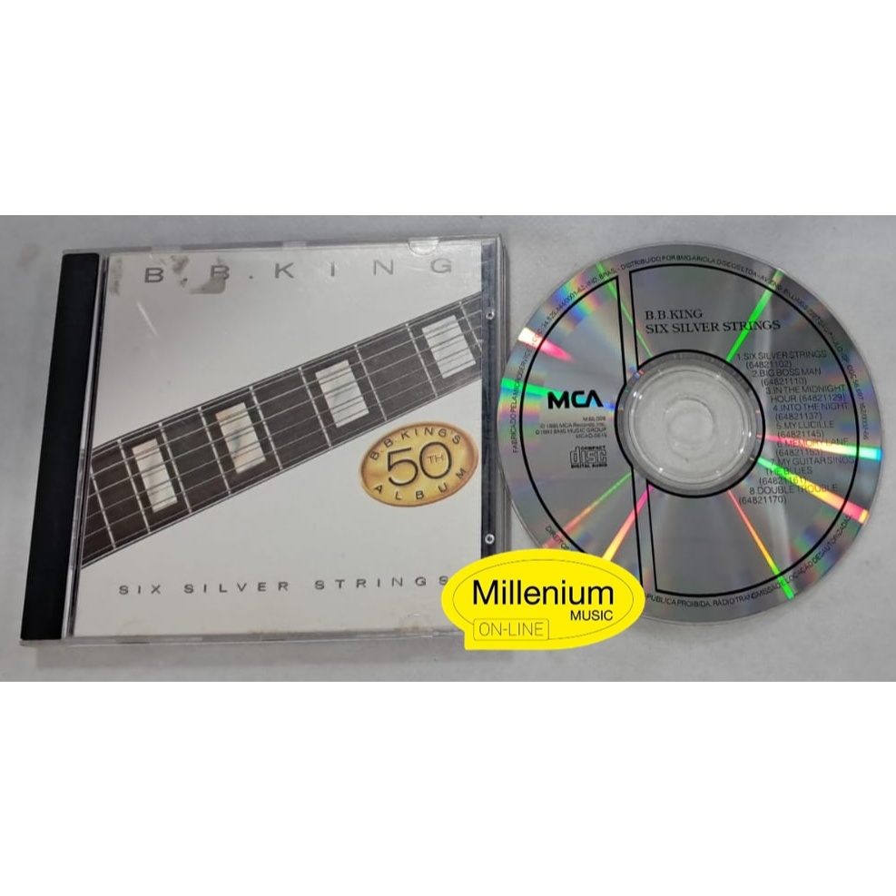 CD B.B. King  Six Silver Strings 1993 Original Gravadora Colecionador Ótimo Estado