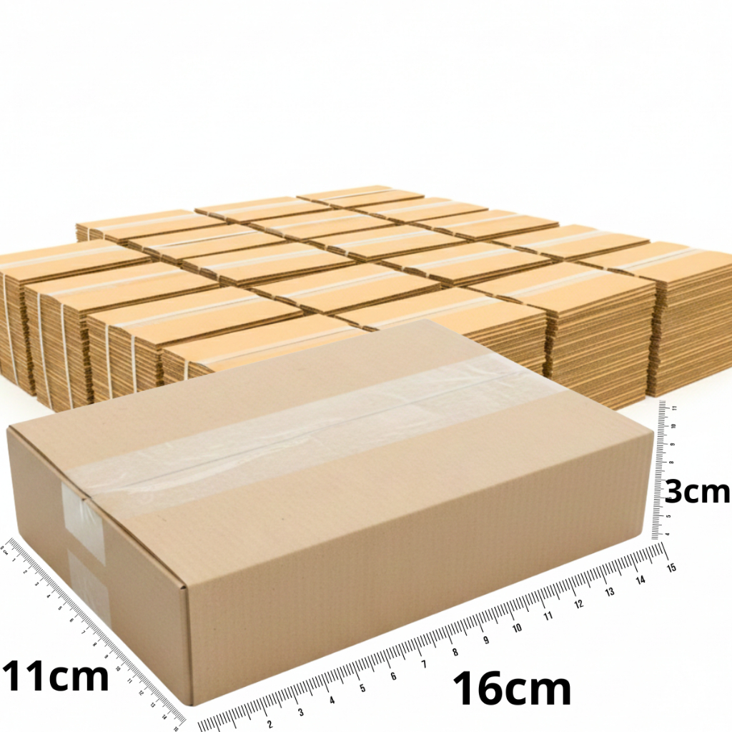 Mini Caixa de Papelão 16x11x3 cm Para Envios Correio Pac Sedex Ecommerce Kit 10 20 30 40 50 Un