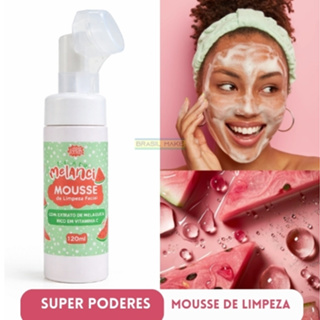 Super Poderes Sabonete Mousse de Limpeza Facial Louca Por Melância 120ml em Oferta na Shopee