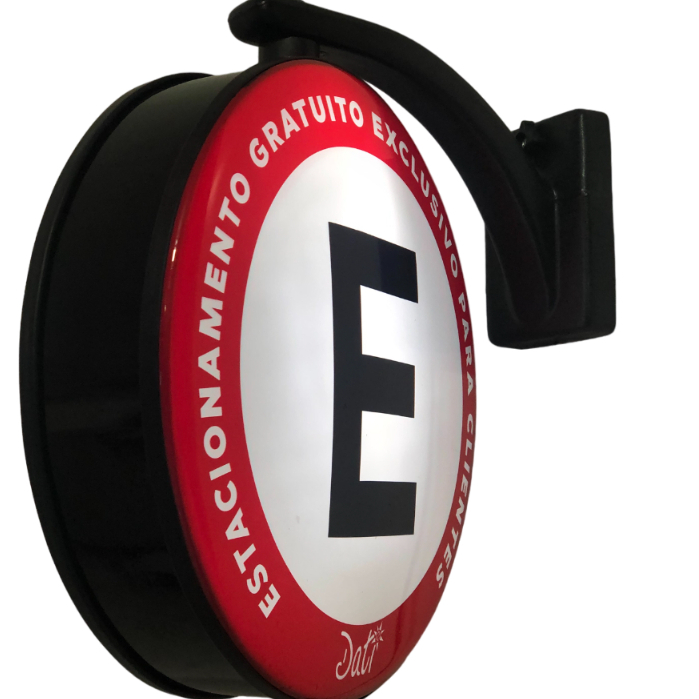 Luminoso Giratório Personalizado Sua Marca Propaganda 53 cm em Oferta na Shopee