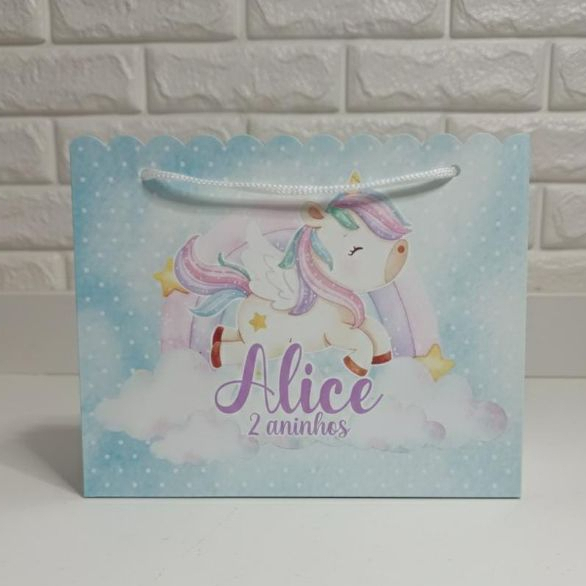 Sacolinha Unicórnio | Lembrancinha Personalizada | Aniversário | Festa Infantil  |  Pegue e monte