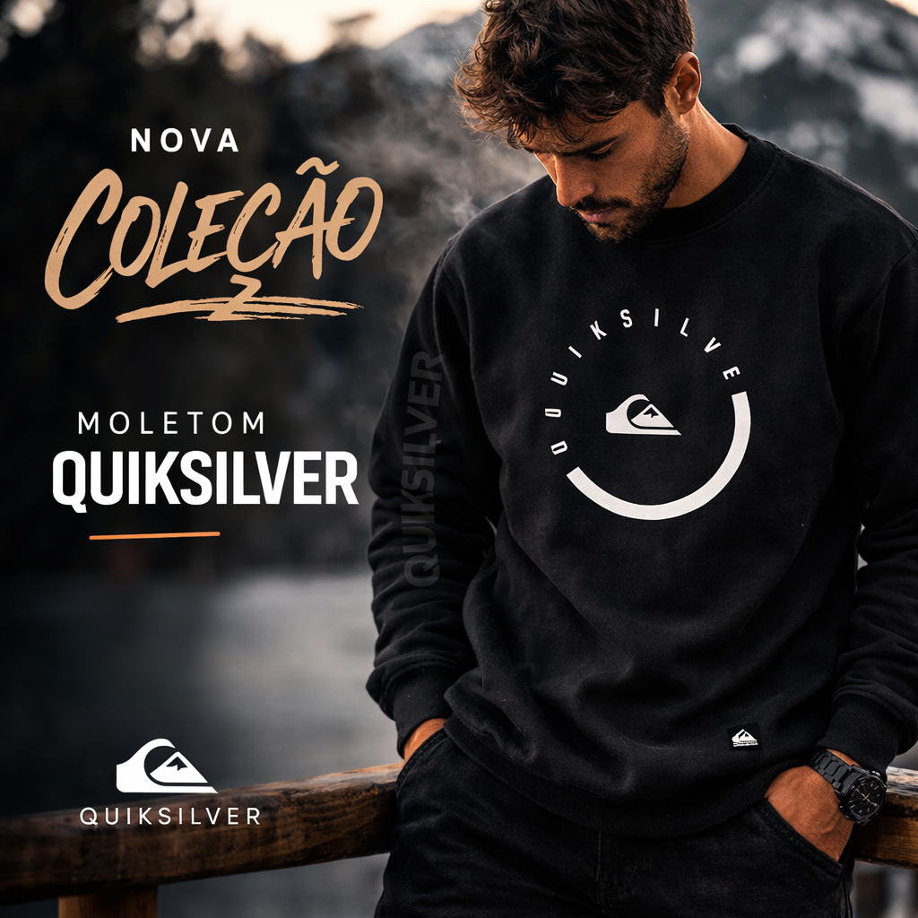 Blusa Moletom Quiksilver Circulo Flanelado Careca Frio Envios Imediato | Inverno em Oferta na Shopee