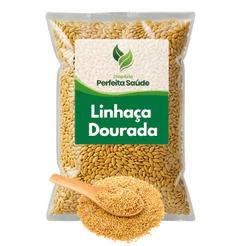 Linhaça Dourada 1Kg Pura e Natural Semente Premium