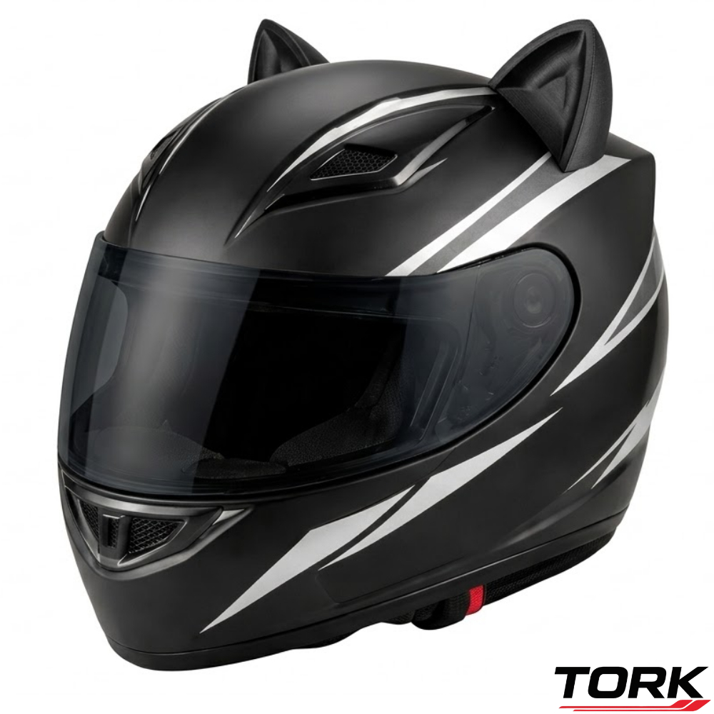 Orelha De Gato Acessório Para Capacete - Fixar Dupla Face - Orelhinhas Gatinho Para Capacete