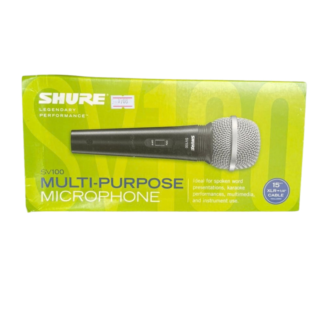 Microfone Shure C/ Fio SV100 Dinâmico Cardioide Profissional