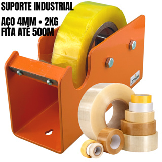 Suporte Fita Adesiva 500M Industrial Aço 4mm 2kg De Bancada Profissional - Ragotti em Oferta na Shopee