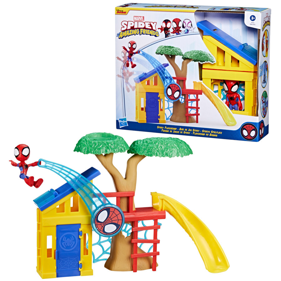 Playset com Figura Marvel Base do Spidey & Iron-Man e Seus Incriveis Amigos Sortido - Hasbro F8842