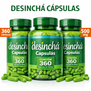 Desinchá Suplemento Alimentar 120 Cápsulas 500mg Ingredientes Naturais em Oferta na Shopee