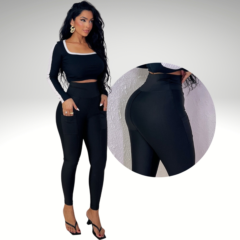 CALÇA MONTARIA LEGGING COM BOLSO NA FRENTE
