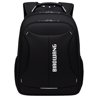 Mochila Biaowang Masculina Impermeável com Alça de Aço e Alças Reforçadas para Notebook Viagem Trabalho Escolar em Oferta na Shopee