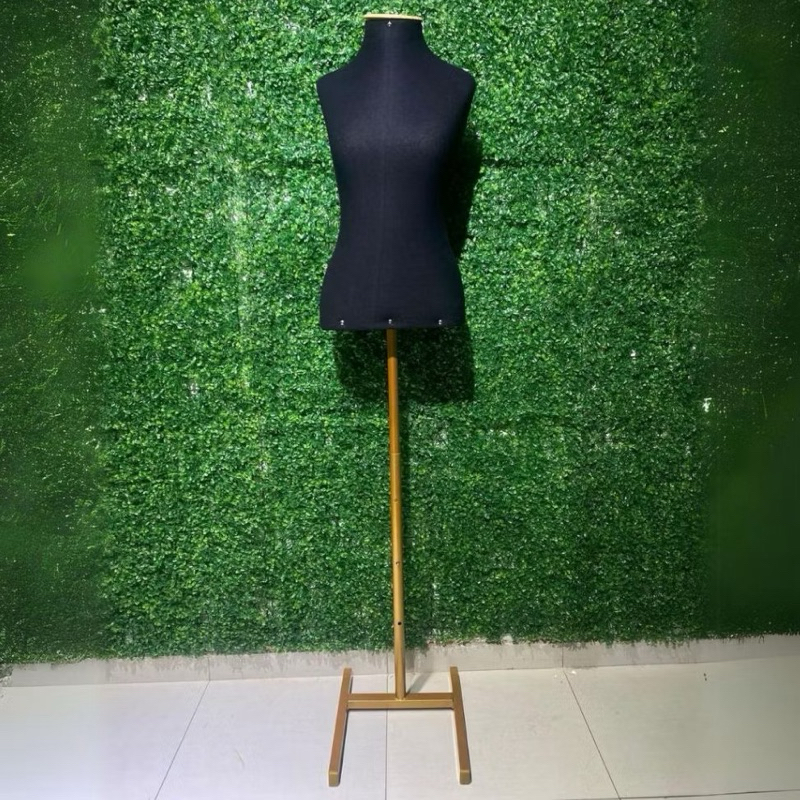 Manequim Busto Feminino com Pedestal Rosê/Dourado - Design Versátil e Sofisticado