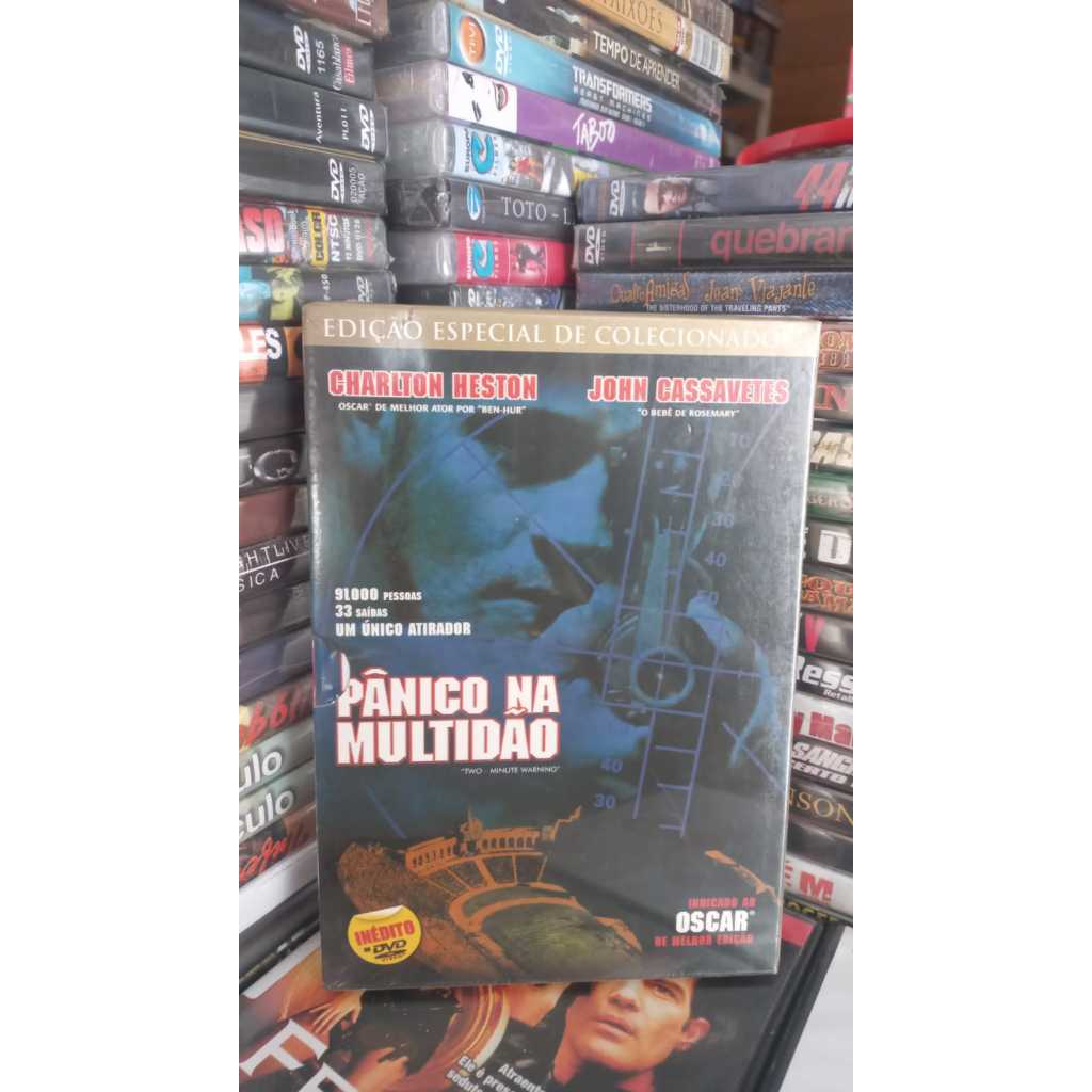 DVD ( Lacrado) Pânico na Multidão Edição Especial de Colecionador Com Luva - Charlton Heston - Original
