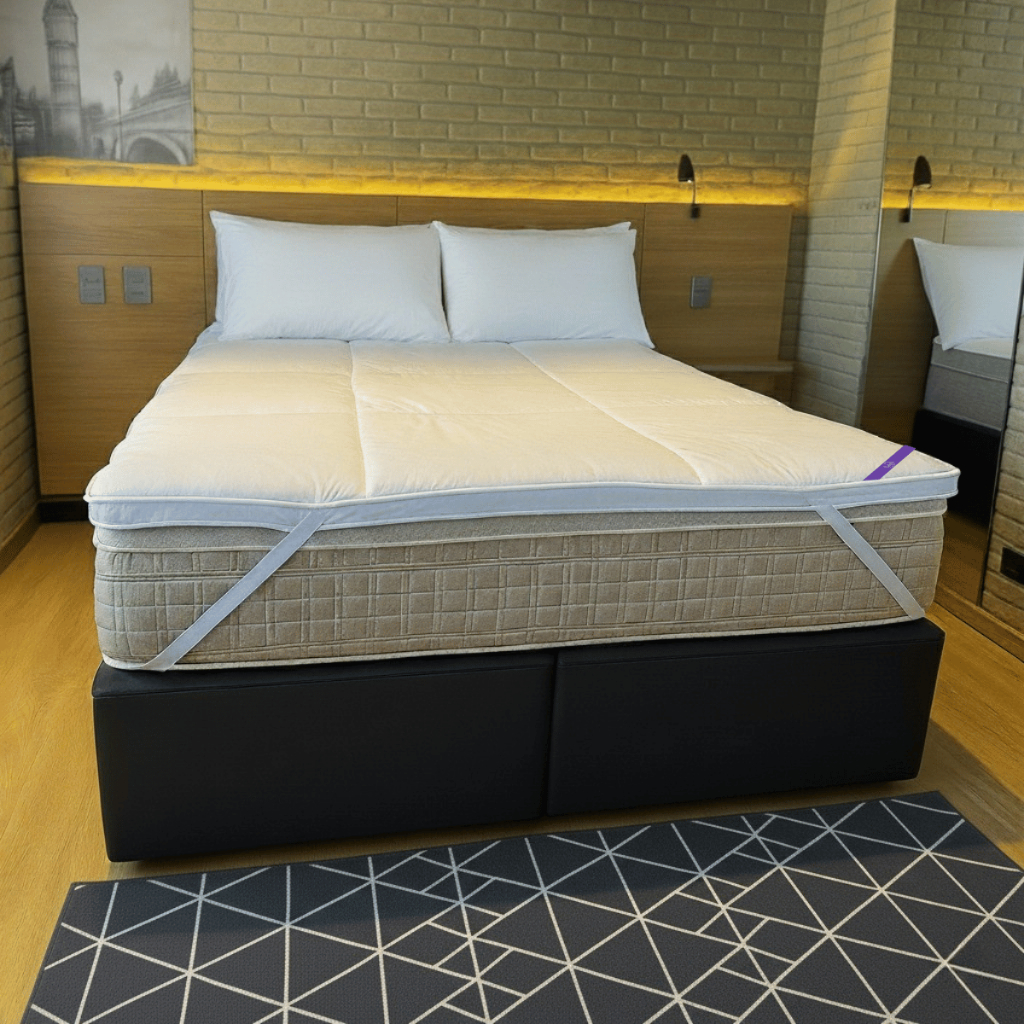 Pillow Top Confort Dupla Face 6cm Lavável em Máquina 400 Fios em Oferta na Shopee