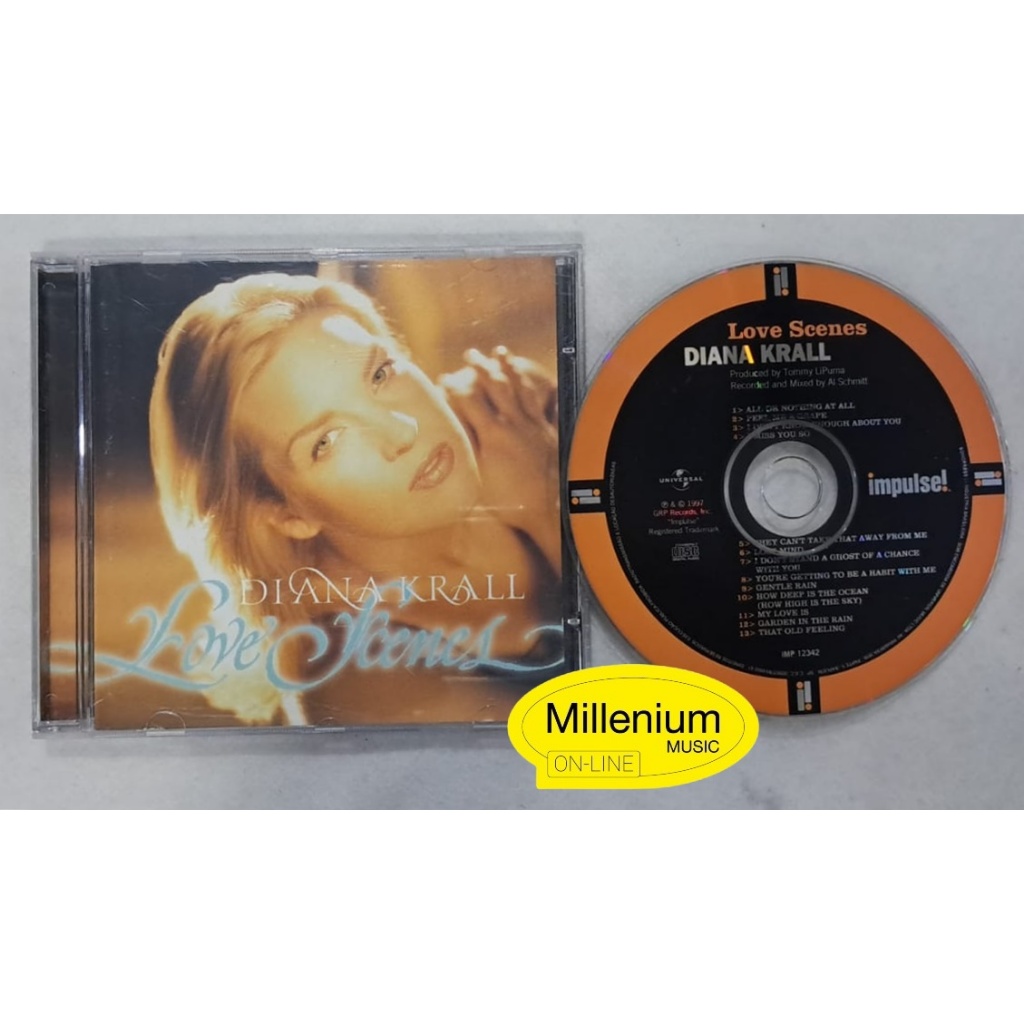 CD Diana Krall  Love Scenes 1997 Original Gravadora Colecionador Ótimo Estado
