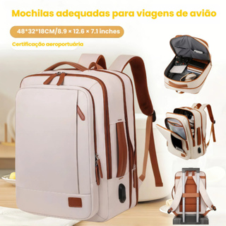 Mochila 4 em 1 grande com quick charge USB・compatível com notebook em Oferta na Shopee