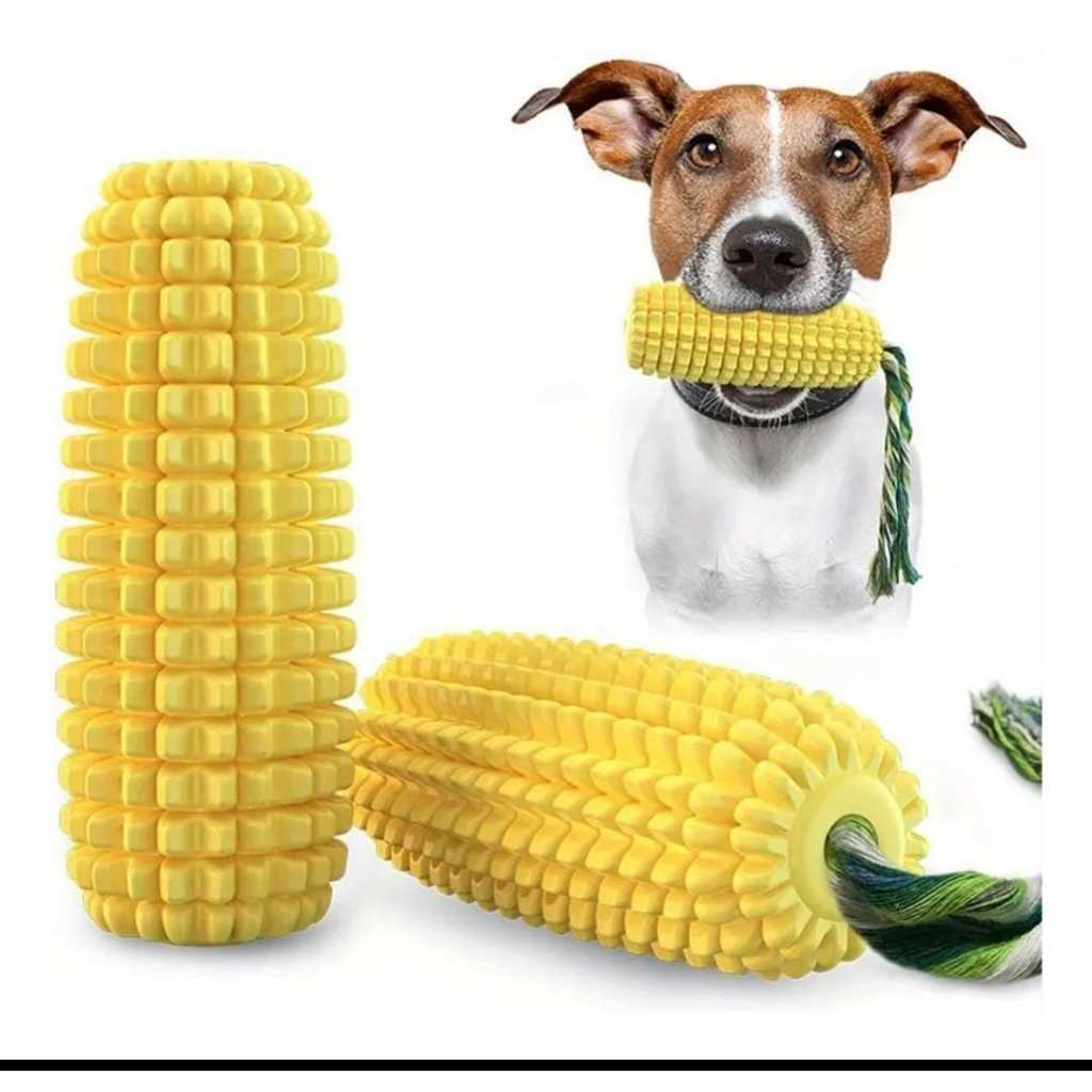 Brinquedo De Mastigar Amarelo Para Limpeza Dental De Cães