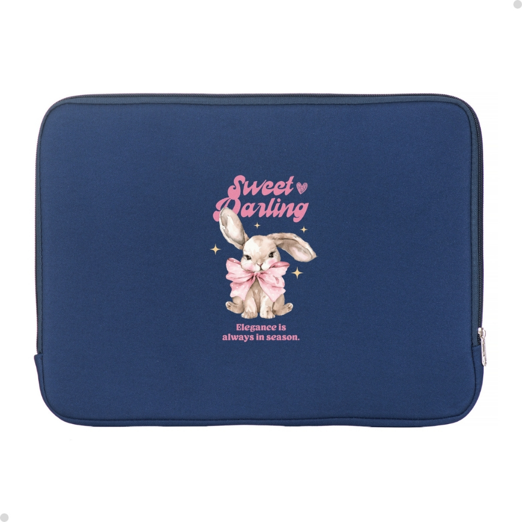 Pasta De Notebook Acolchoada Escritório Desenho Coelho Tendência