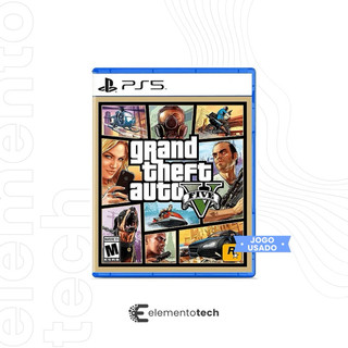 GTA V PS5 Jogo Mídia Física Original Seminovo PlayStation 5 Pronta Entrega Envio Rápido
