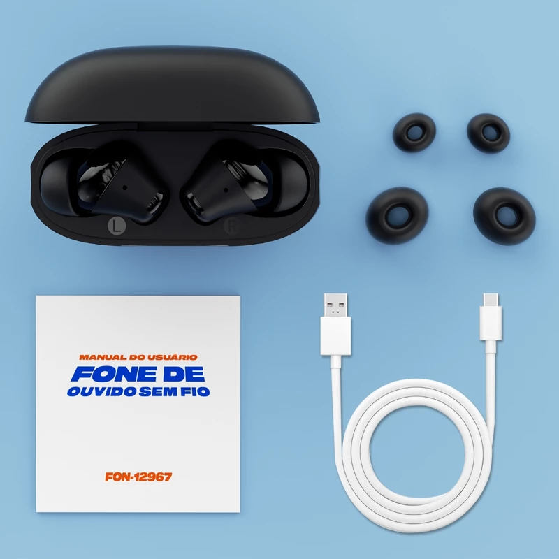 Fone de Ouvido Bluetooth 5.3 TWS Inova com Microfone HiFi — foto 8