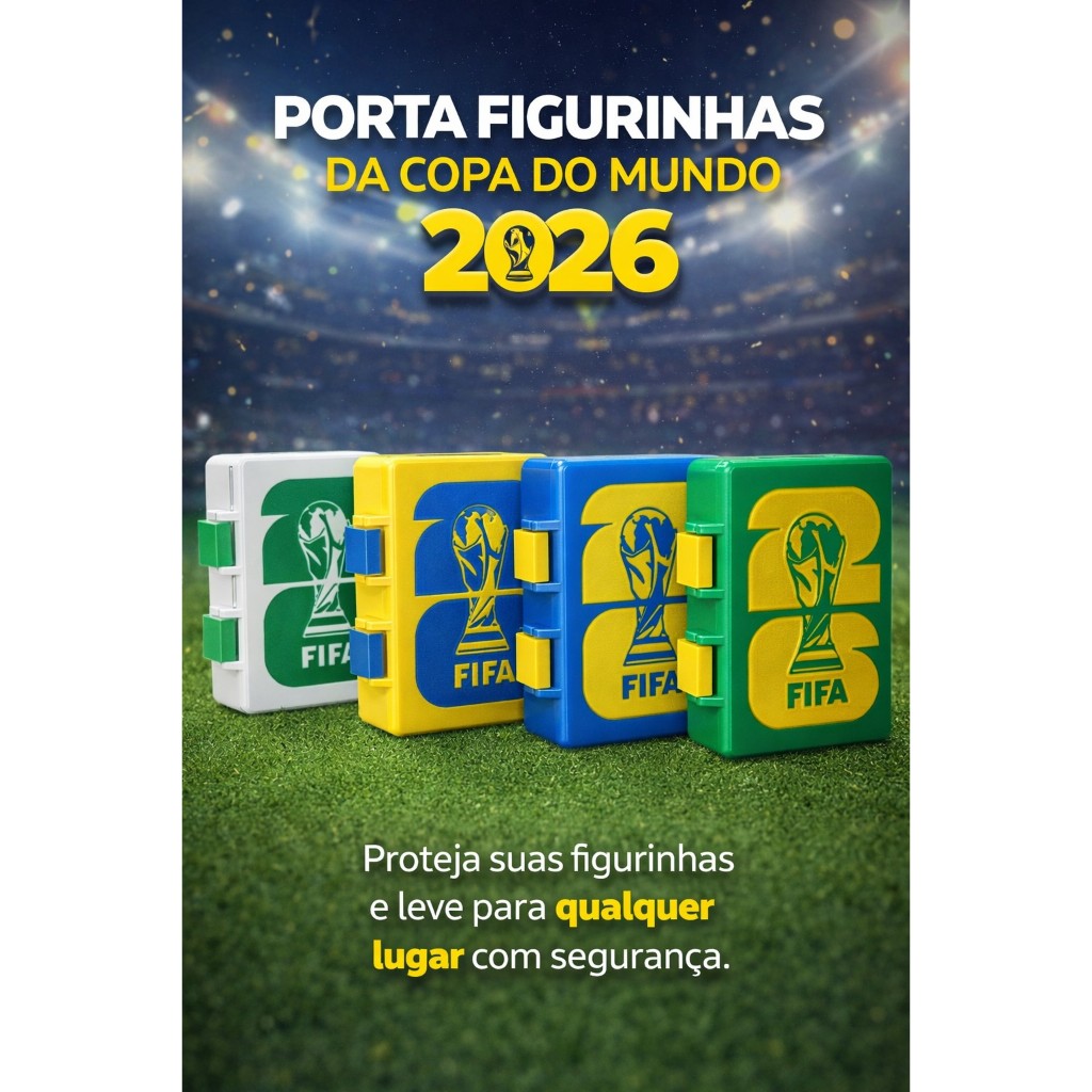 Porta Figurinhas, Copa , Álbum Figurinhas, Organizador Figurinhas, Porta Cards, Copa do Mundo