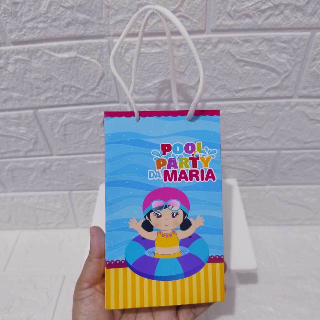 Sacolinha surpresa POOL PARTY MENINA/ PARA MONTAR/ lembrancinhas POOL PARTY MENINA/ personalizados POOL PARTY MENINA