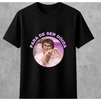 Camiseta Márcia Unissex Para de Ser Doida Básica  Blusa Meme 100% Algodão Lançamento