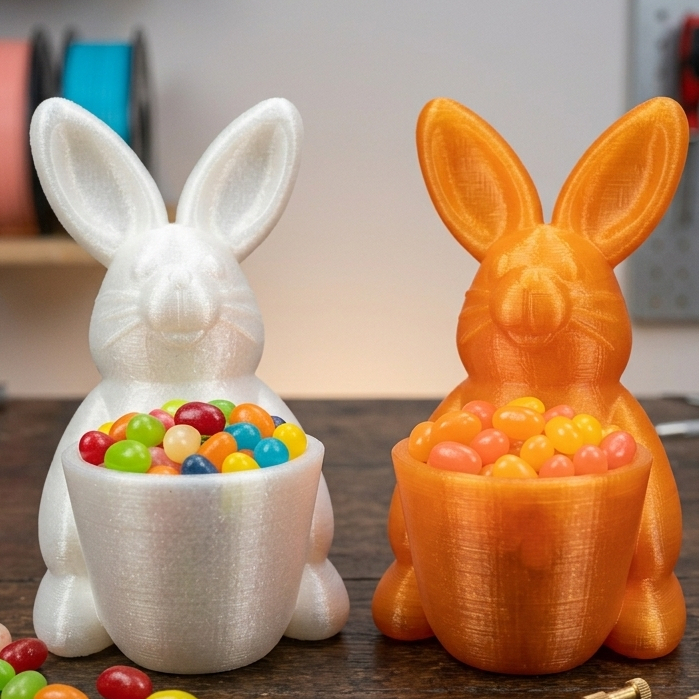 Porta Doces Objetos Coelhinho Decorativo Coelho da Pascoa Fofo | Porta Treco Decoração Páscoa e Infantil Ovos pascoa