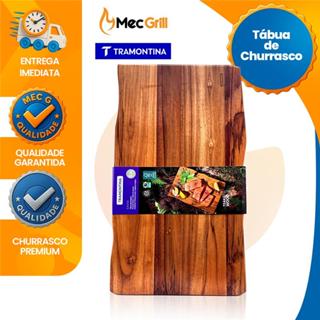 Tábua de Carne Churrasco Carne 49x28 Madeira Tramontina Teak Wood Retangular Savia em Oferta na Shopee